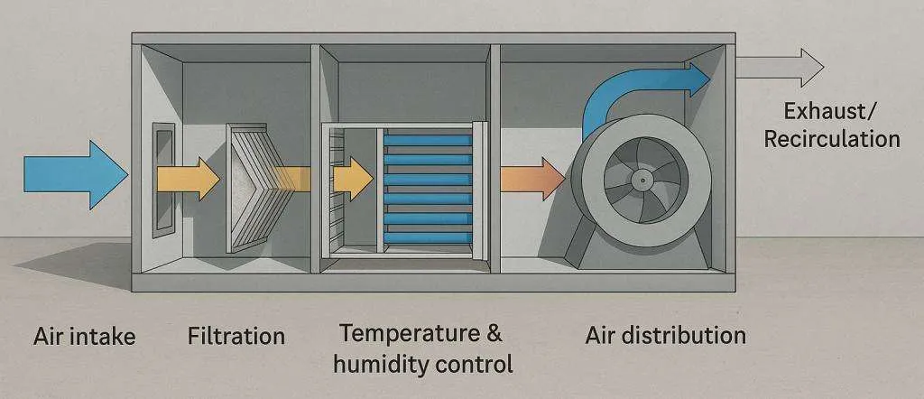 کاربرد فن HVAC در سیستم‌های AHU